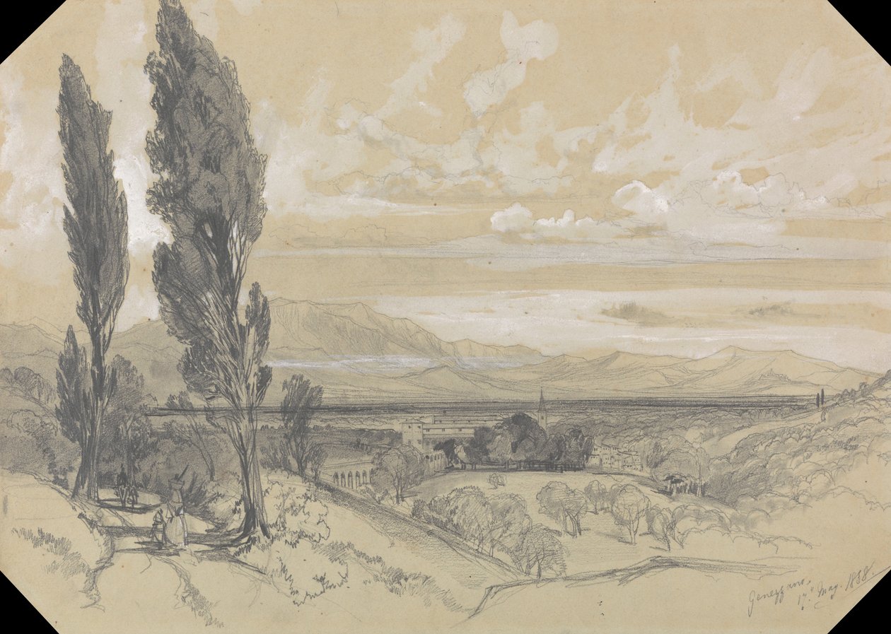 Genezzano, 17 mai 1838 - Edward Lear