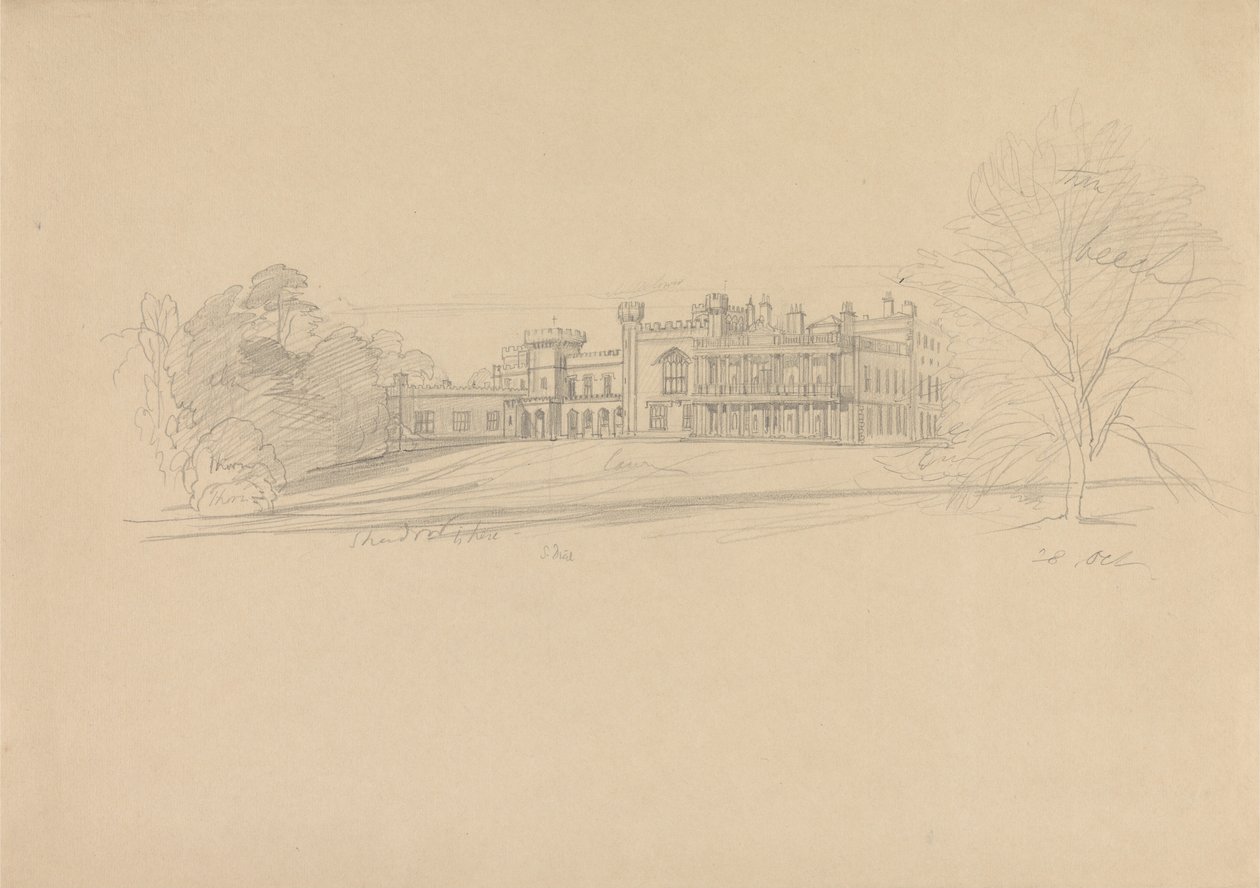 Knowsley Hall - Edward Lear
