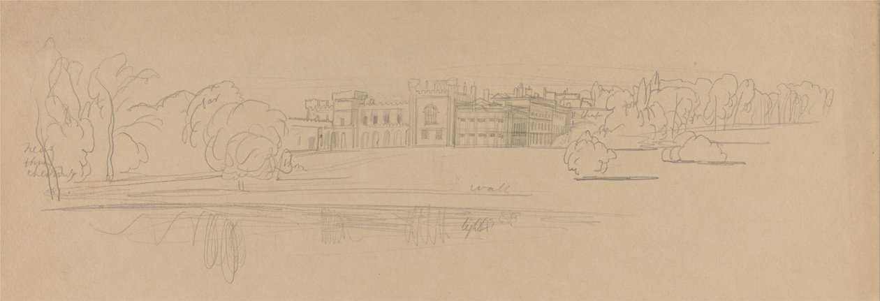 Knowsley Hall - Edward Lear