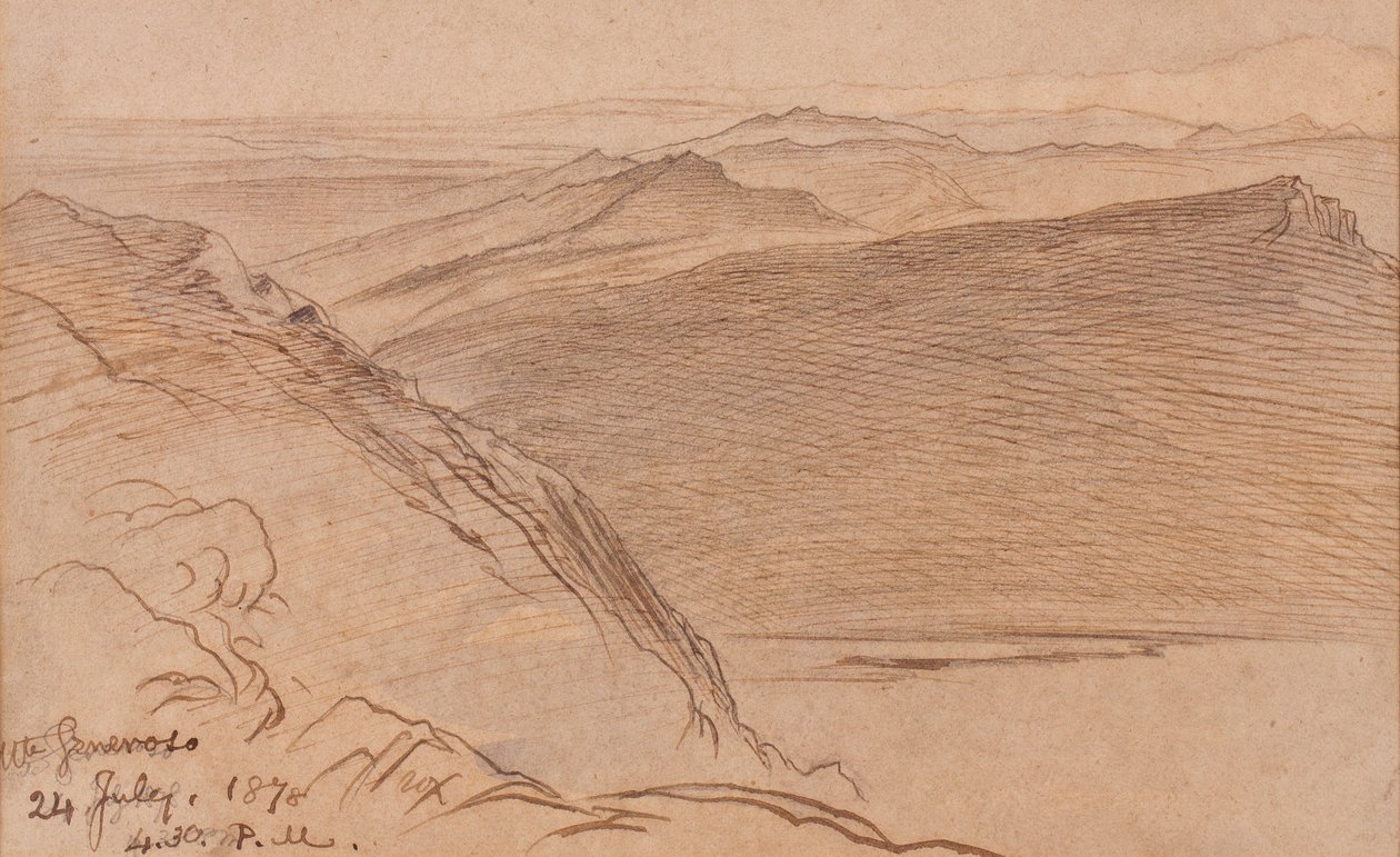 Monte Generoso, 1878 - Edward Lear