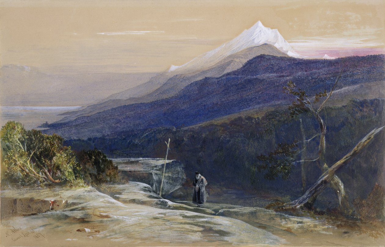 No.0950 Mont Athos, 1857 - Edward Lear