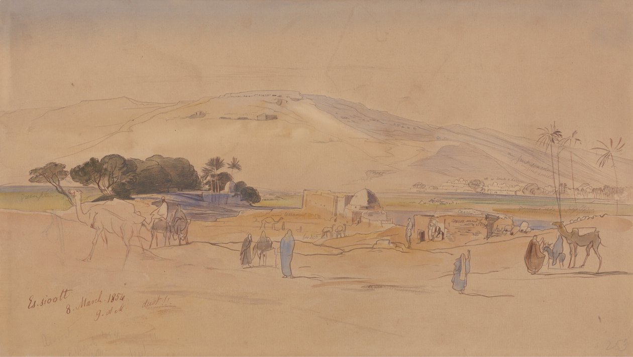 Village oasis - Edward Lear