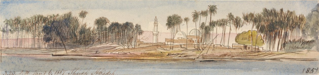 Cheikh Abadeh, 15h20, 6 janvier 1867 - Edward Lear