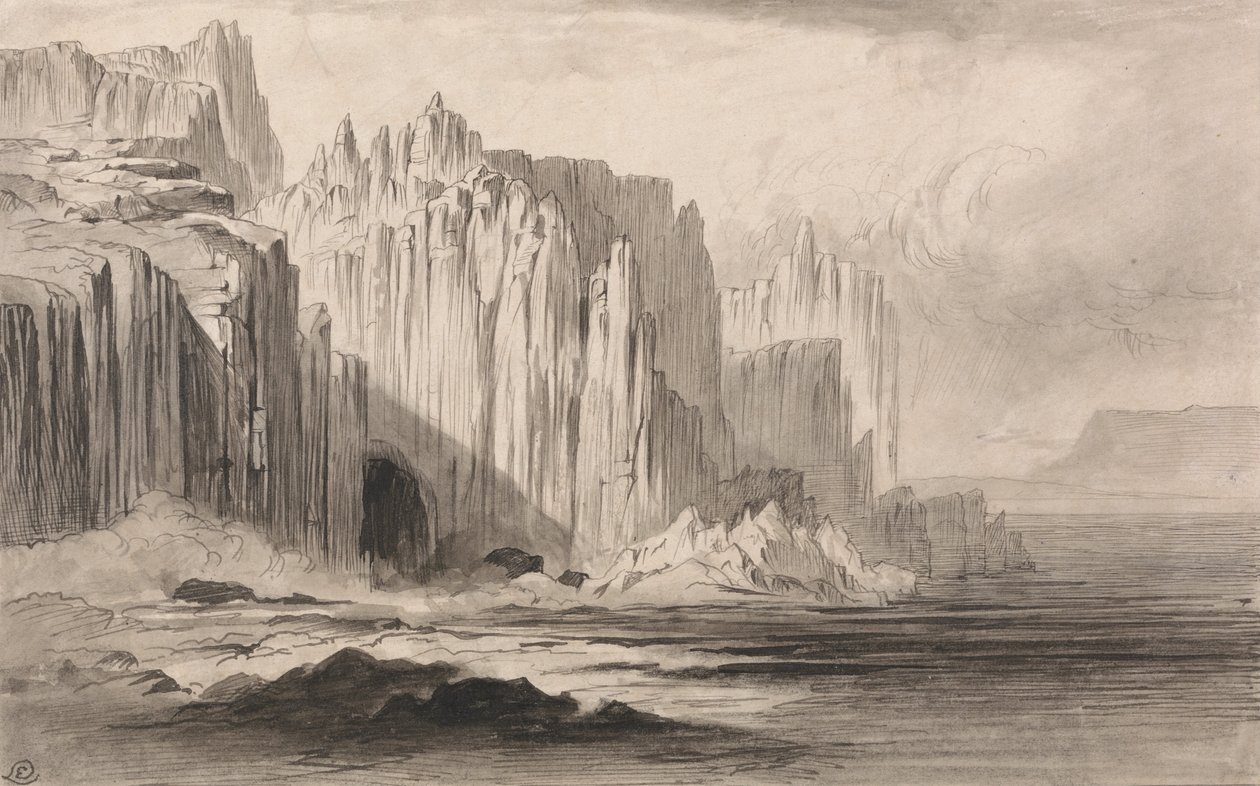 Le Capo Sant Angelo, Amalfi - Edward Lear