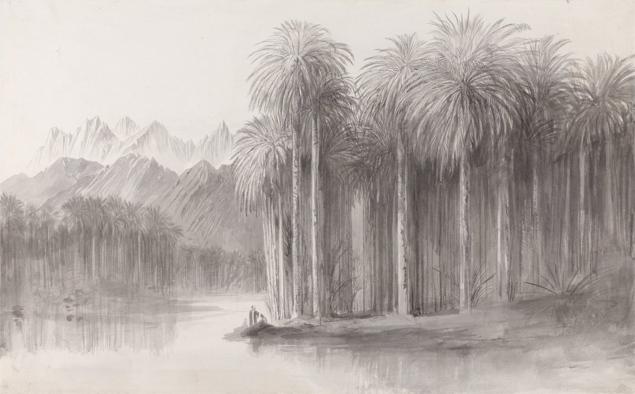 Wady Feiran, péninsule du mont Sinaï - Edward Lear