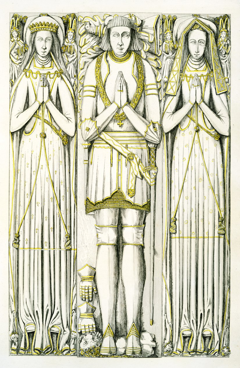 Le tombeau de Smythe, église Saint-Pierre, Elford, Staffordshire, Angleterre, 1848-9 - Edward M. Richardson