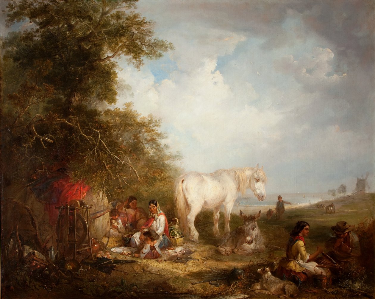 Une scène de gitans - Edward Robert Smythe
