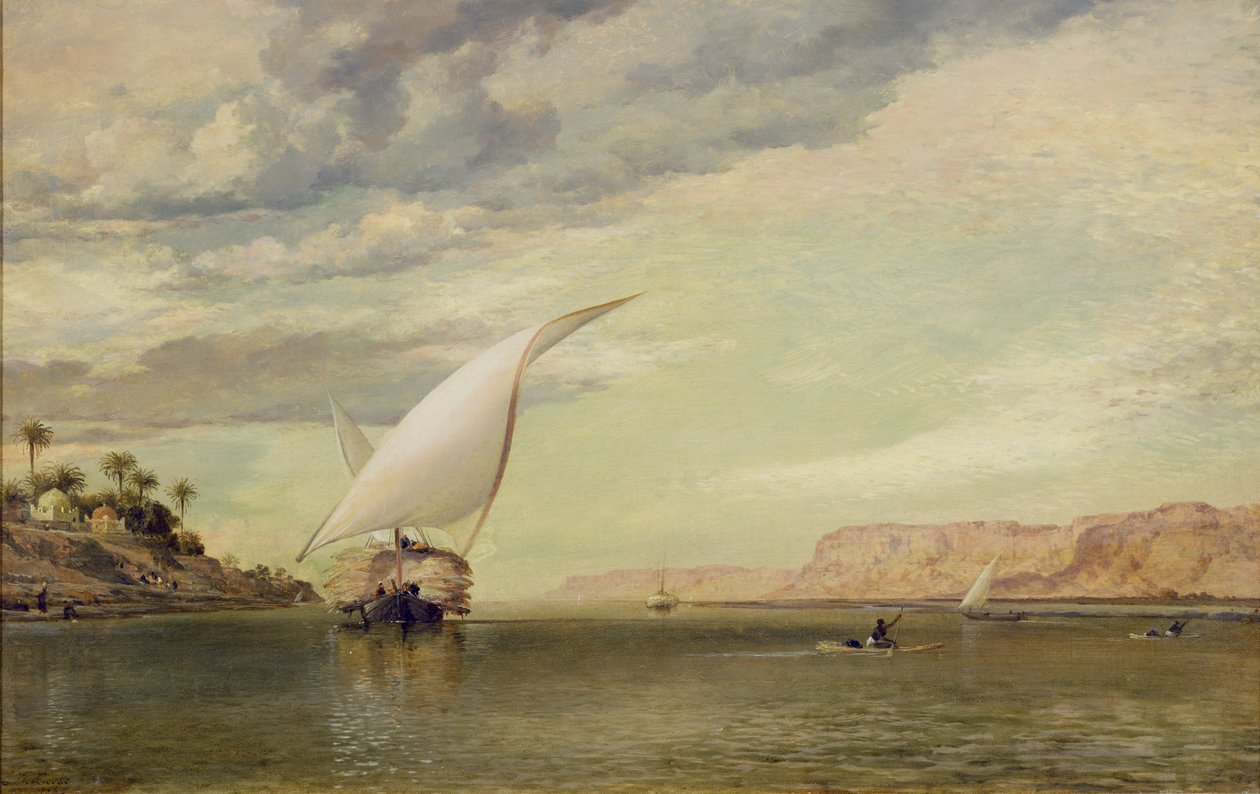 Sur le Nil - Edward William Cooke