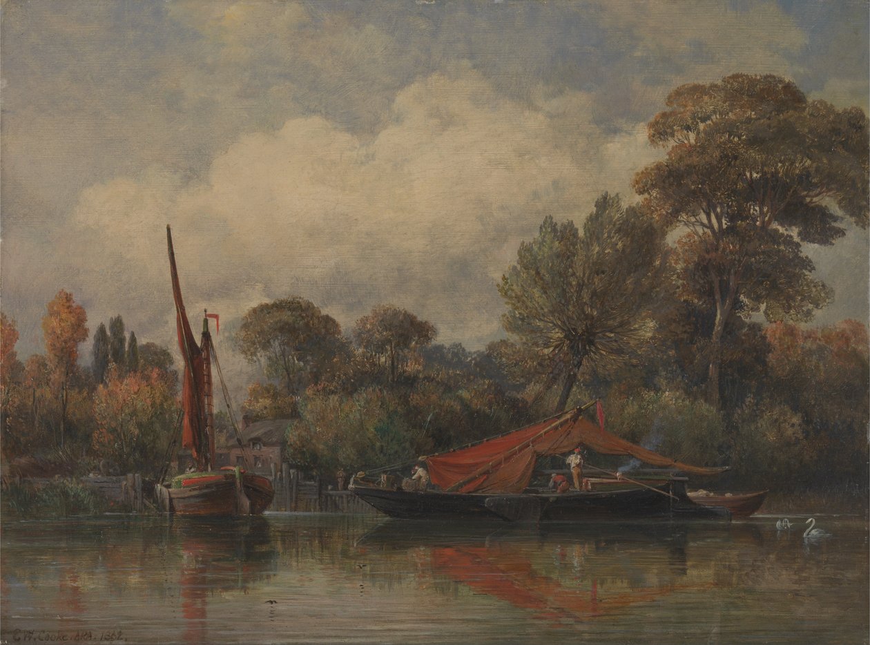En face de ma maison à Barnes - Edward William Cooke