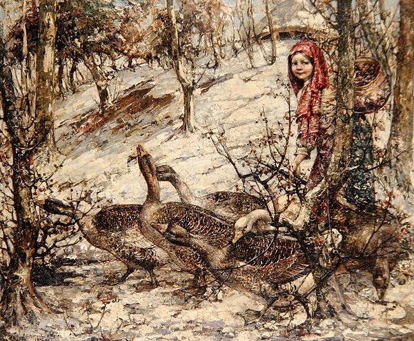 La Fille aux oies - Edward Atkinson Hornel