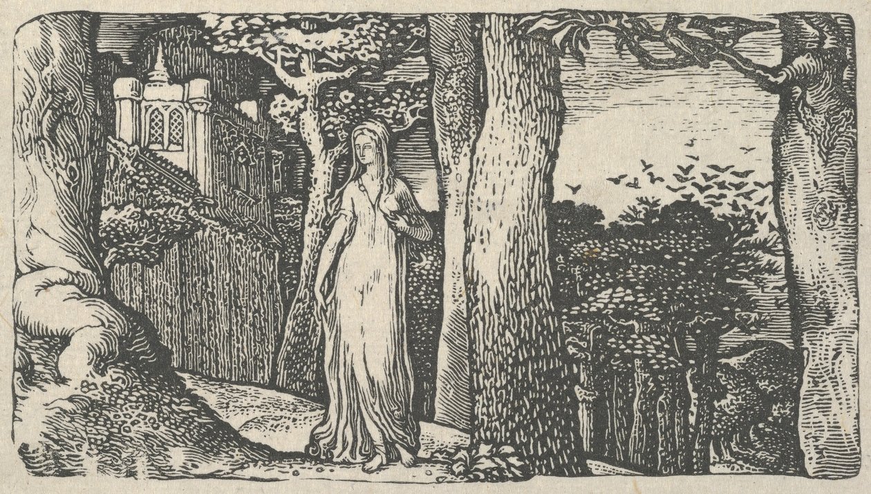 Dame avec les corbeaux, 1829 - Edward Calvert
