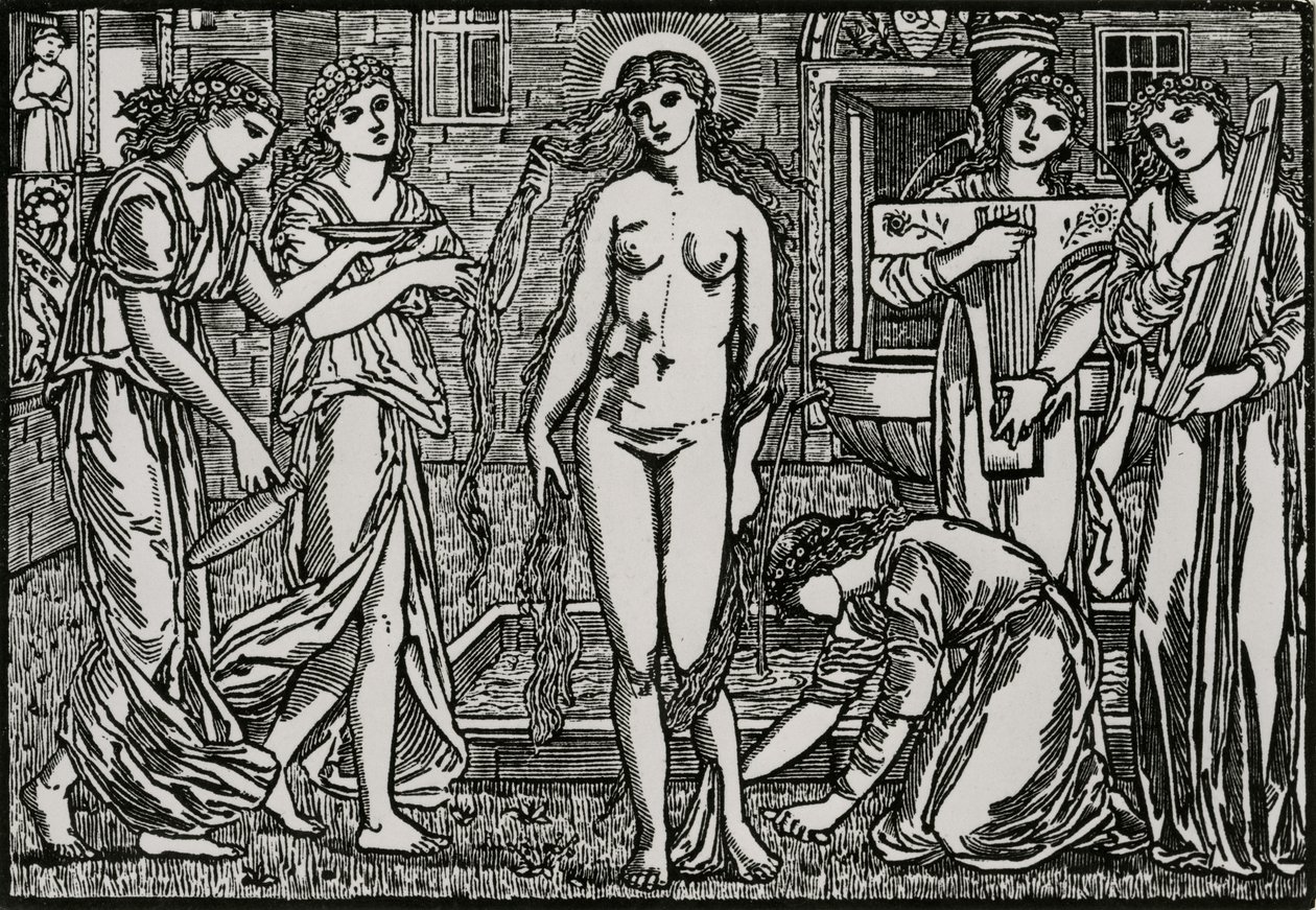 La Cour de Vénus - Edward Coley (after) Burne Jones