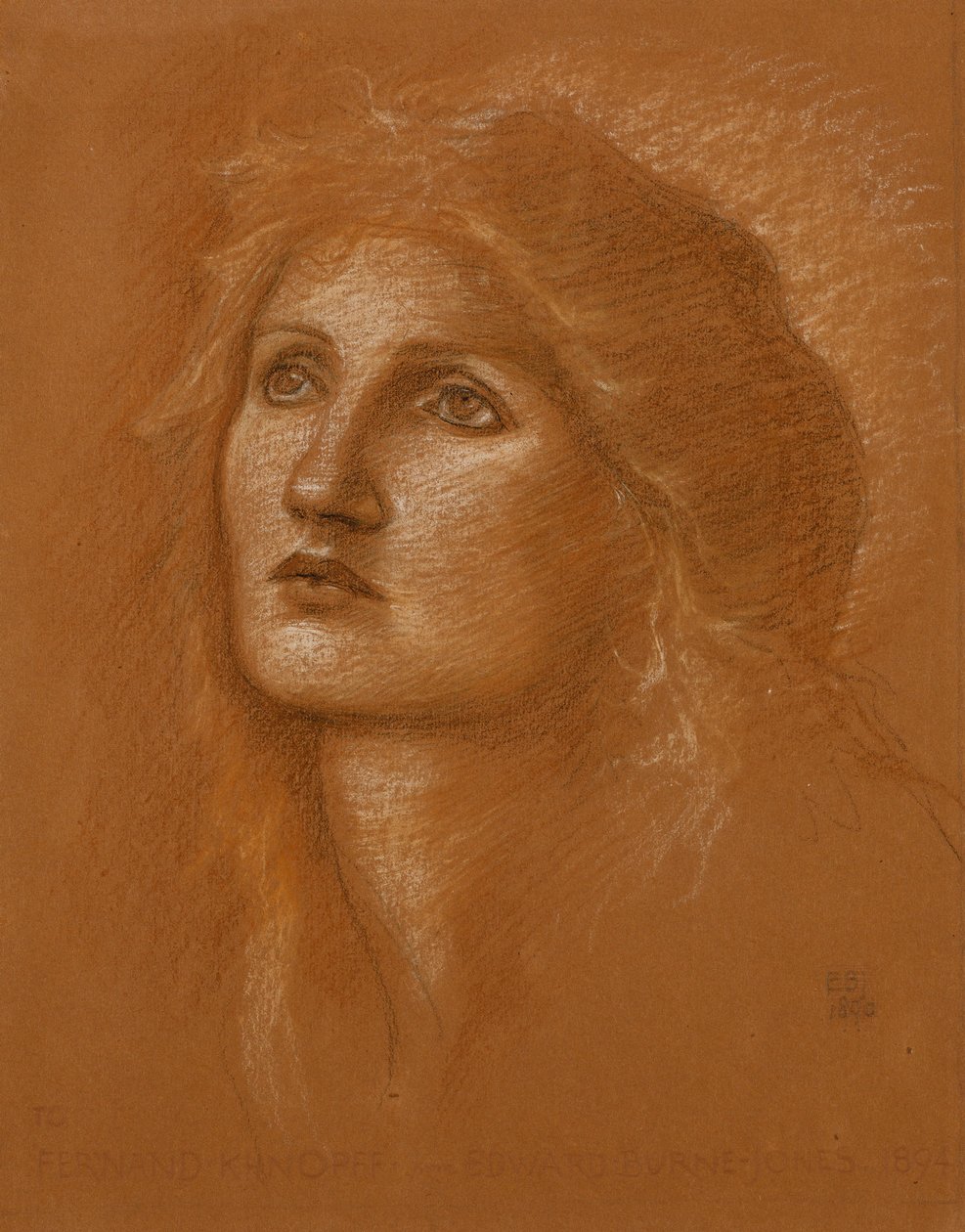 Tête de femme - Edward Burne Jones