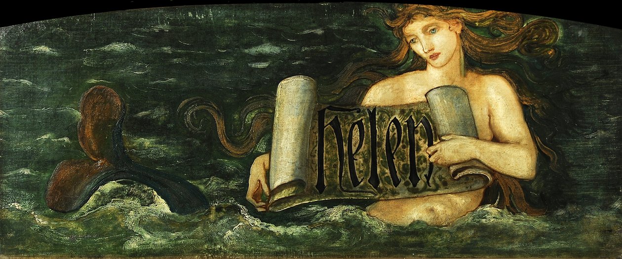 Hélène, une sirène, c.1880 - Edward Burne Jones