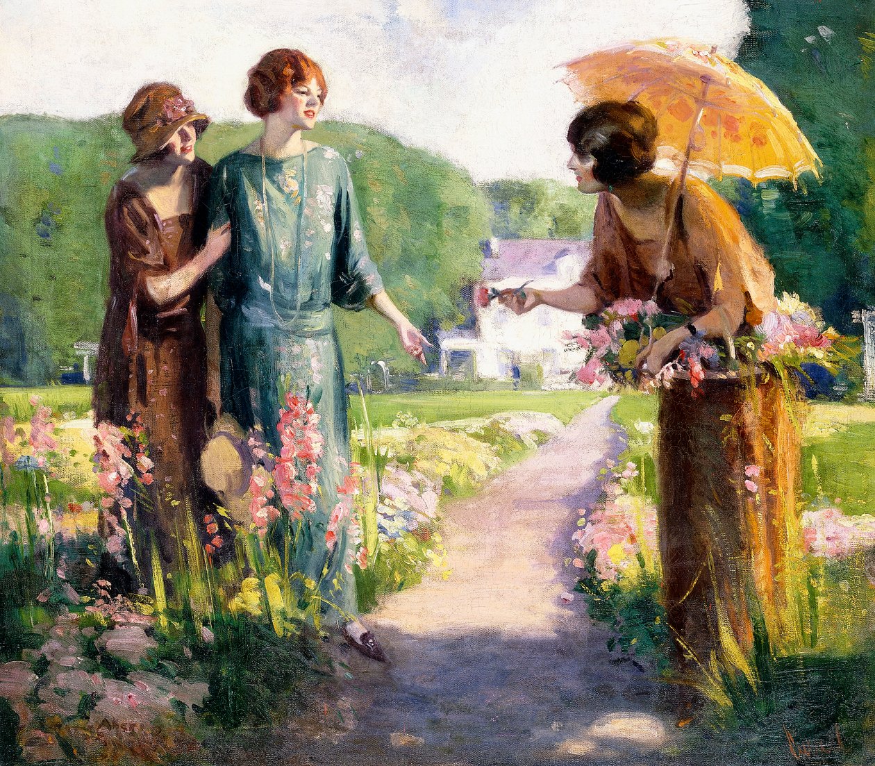 Cueillir des fleurs - Edward Cucuel