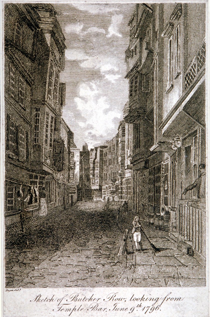 Butcher Row, Westminster, Londres, 1796 - Edward Dayes