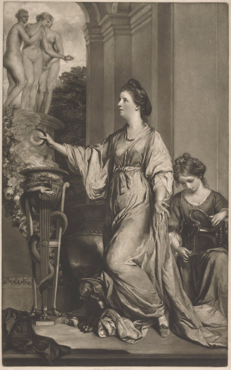 Lady Sarah Bunbury sacrifiant aux Grâces - Edward Fisher