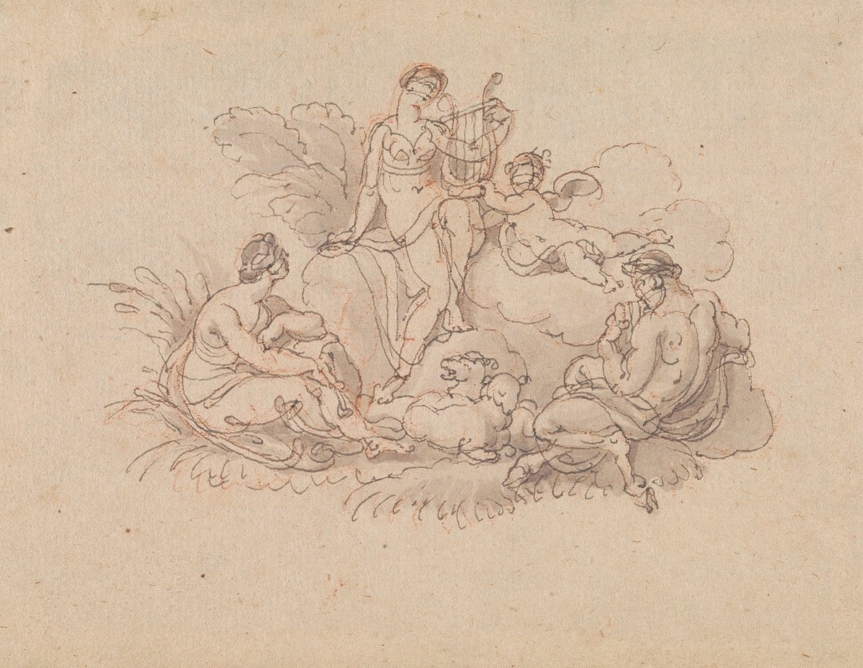 Érato et Pan - Edward Francis Burney