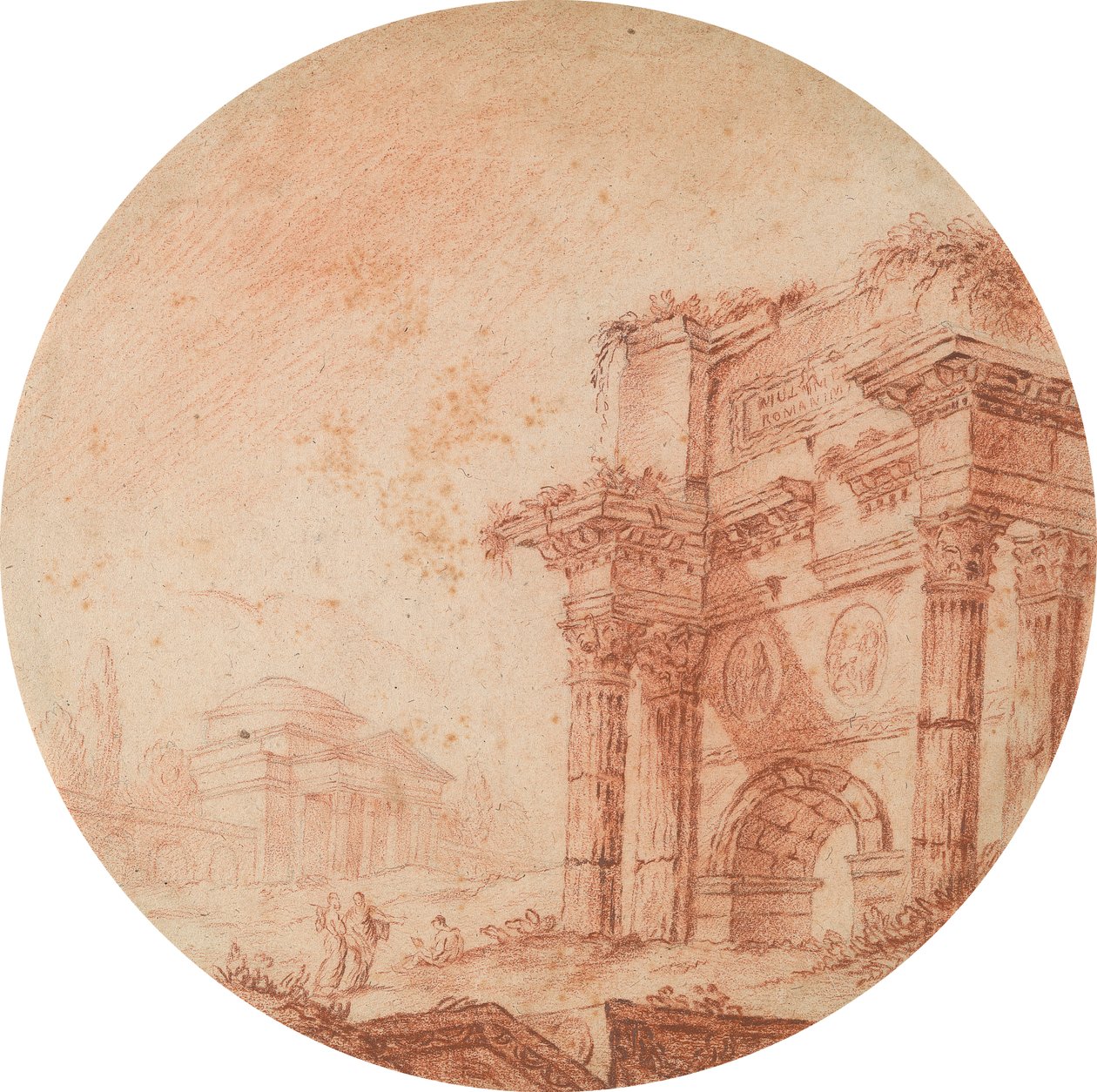 Ruines romaines - Edward Francis Burney