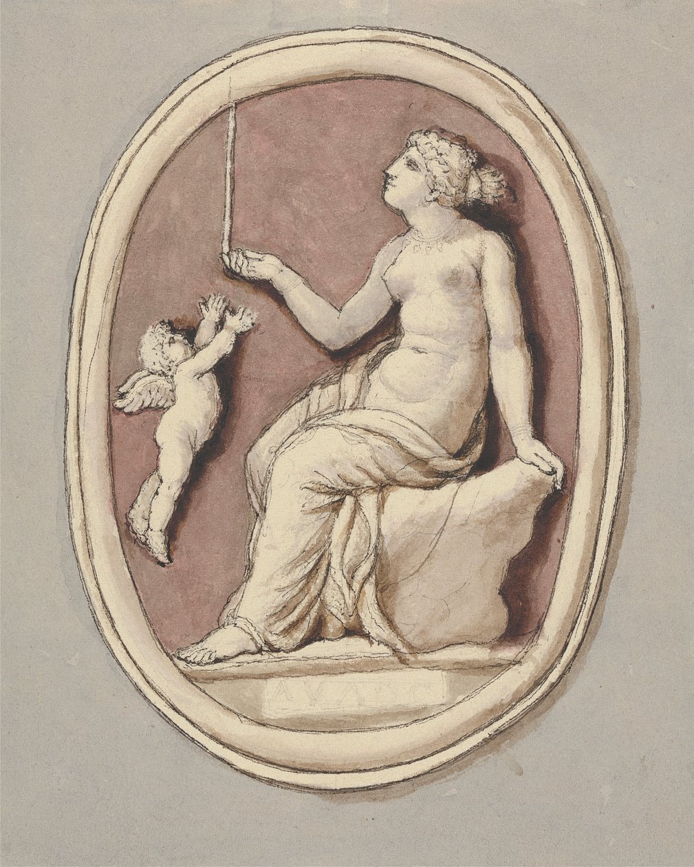 Vénus et Cupidon - Edward Francis Burney