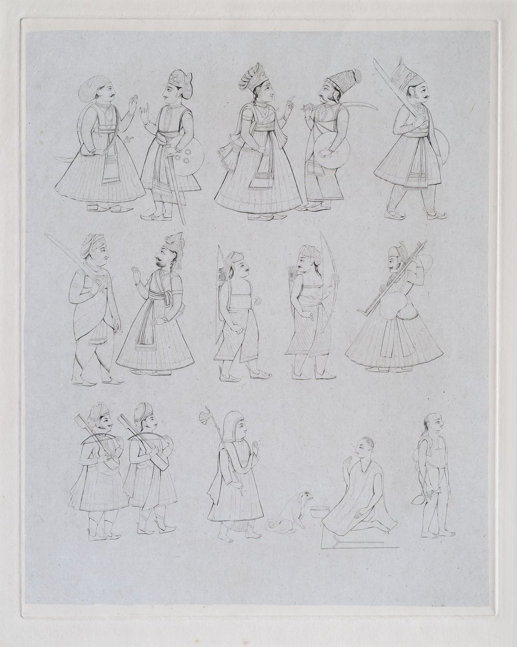 Figures montrant diverses occupations - Edward Francis Finden