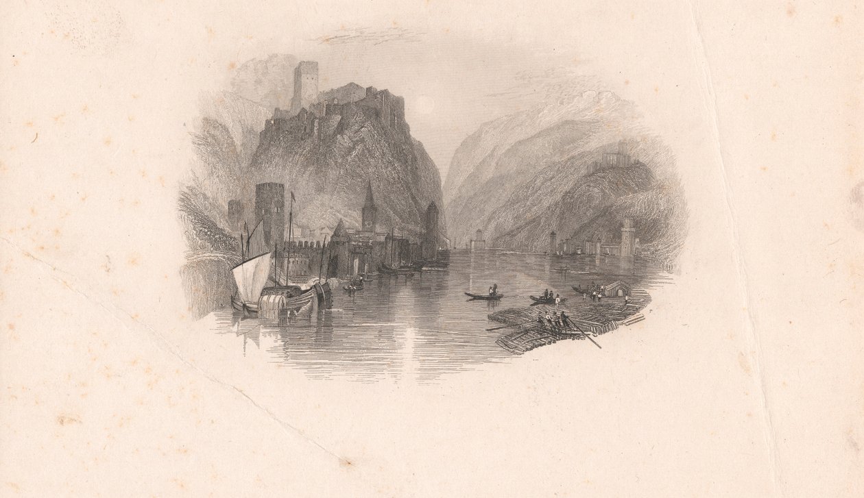 Le Château du Rhin - Edward Francis Finden