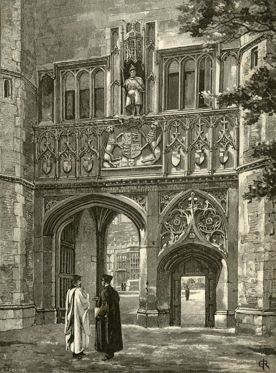 Porte principale, Trinity College, fin du 19e siècle - Edward Gascoin