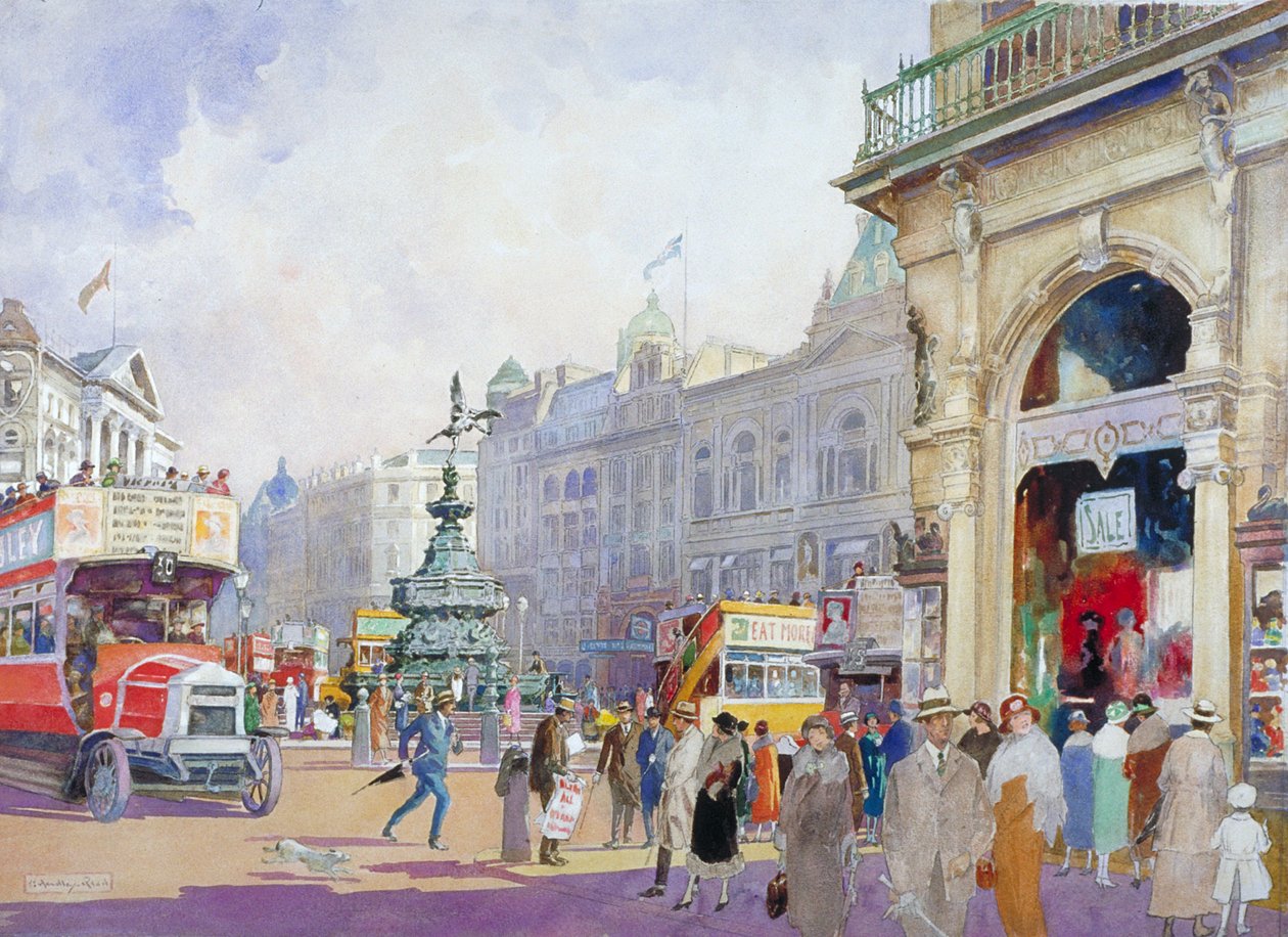 Piccadilly Circus, 1920 - Edward Harry Handley Read