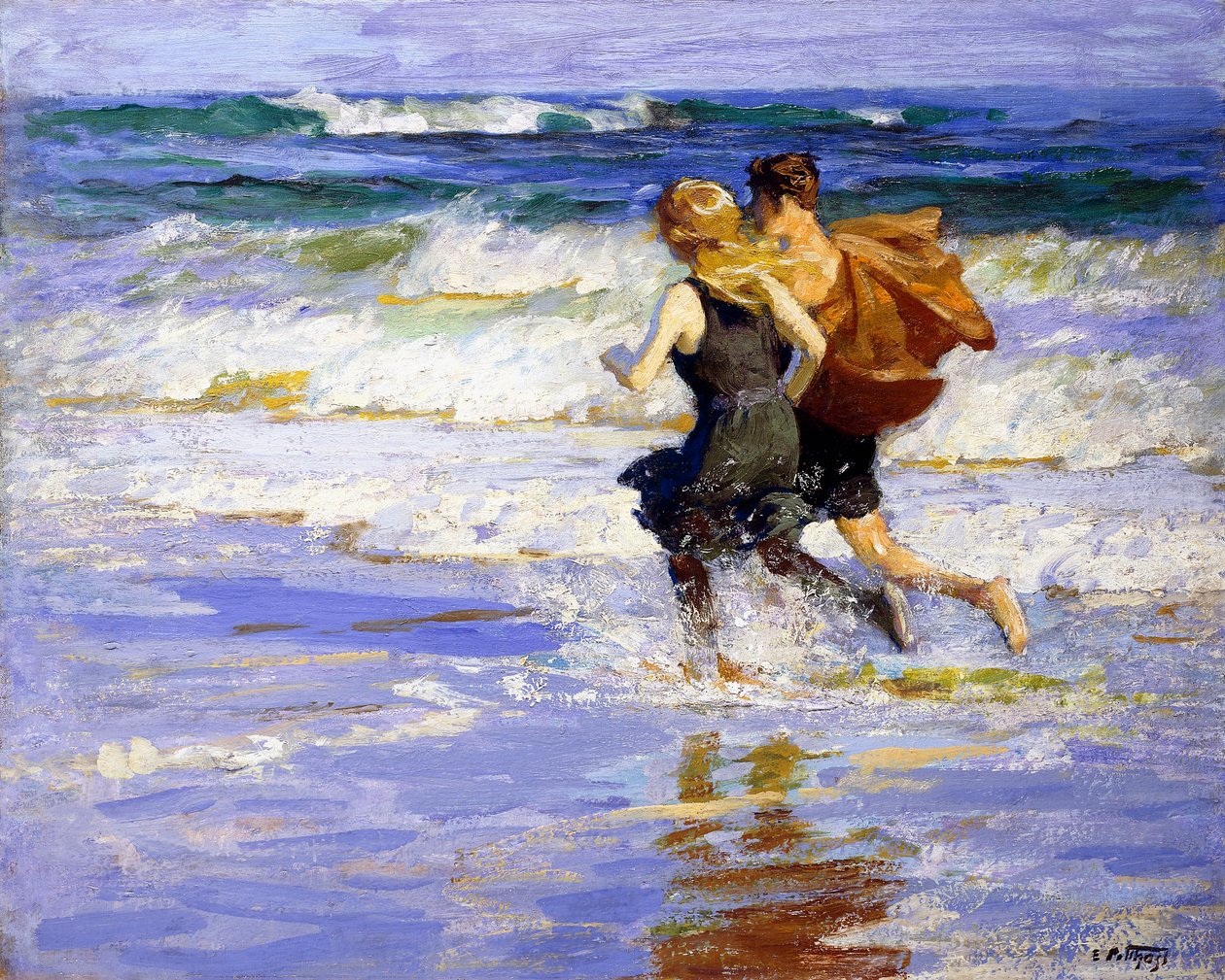 À la plage - Edward Henry Potthast