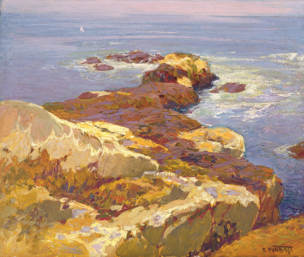 Rochers et mer - Edward Henry Potthast