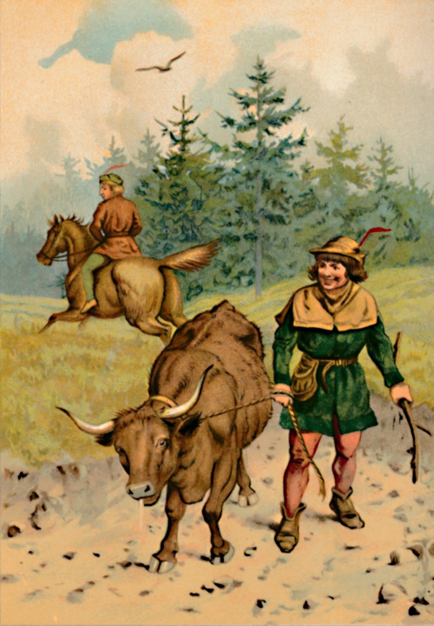 Hans et sa vache, 1901 - Edward Henry Wehnert