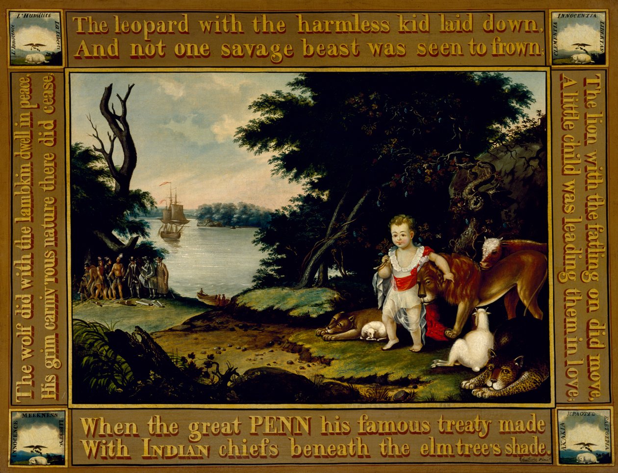 Le Royaume paisible, c.1826-28 - Edward Hicks