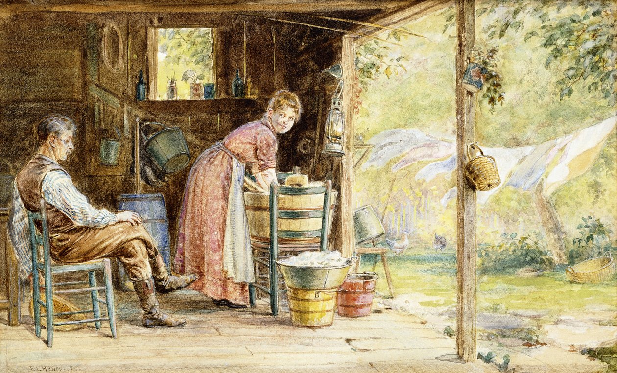 Jour de lessive, 1890 - Edward Lamson Henry