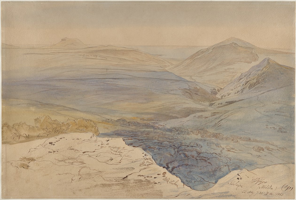 Vue de Cythère, Grèce - Edward Lear