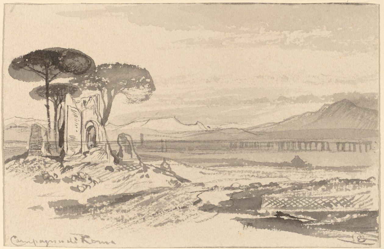Campagne de Rome - Edward Lear