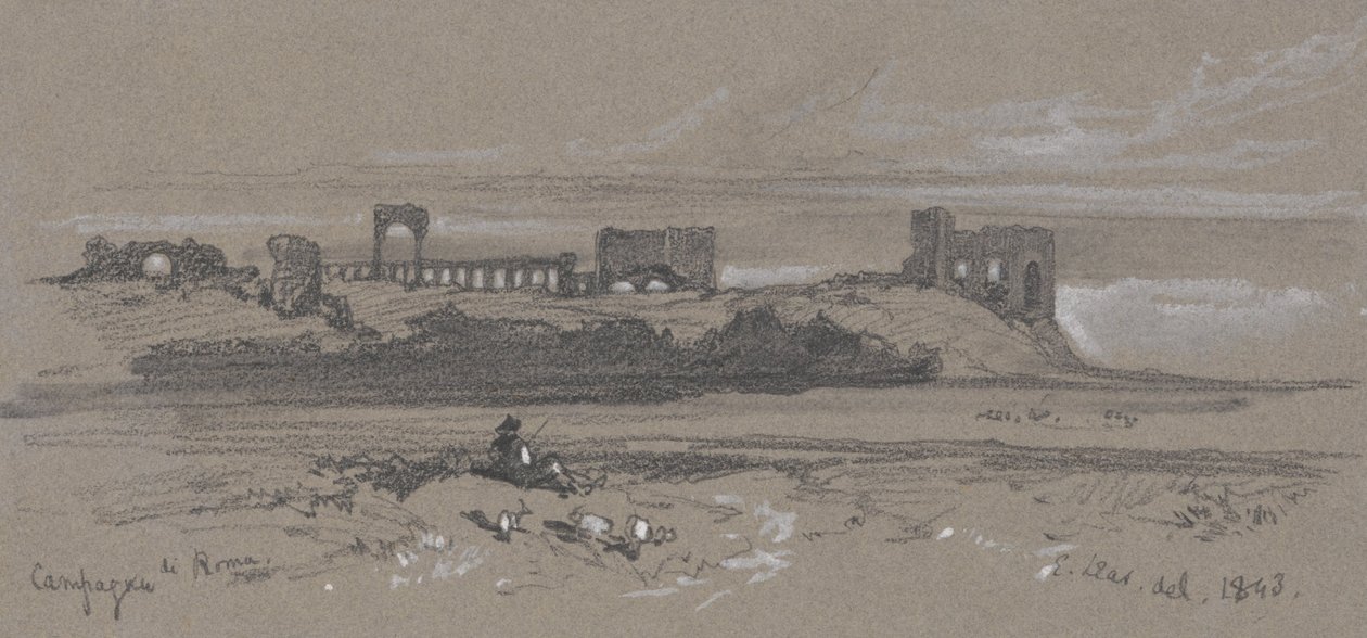 Campagne de Rome - Edward Lear