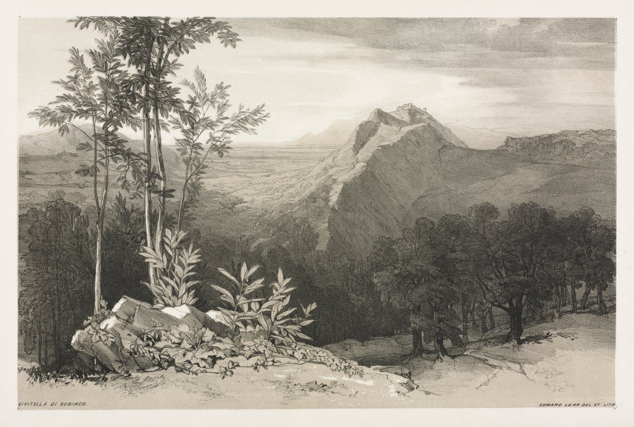 Civitella di Subiaco - Edward Lear