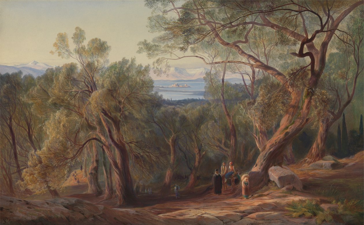 Corfou depuis Santa Decca - Edward Lear