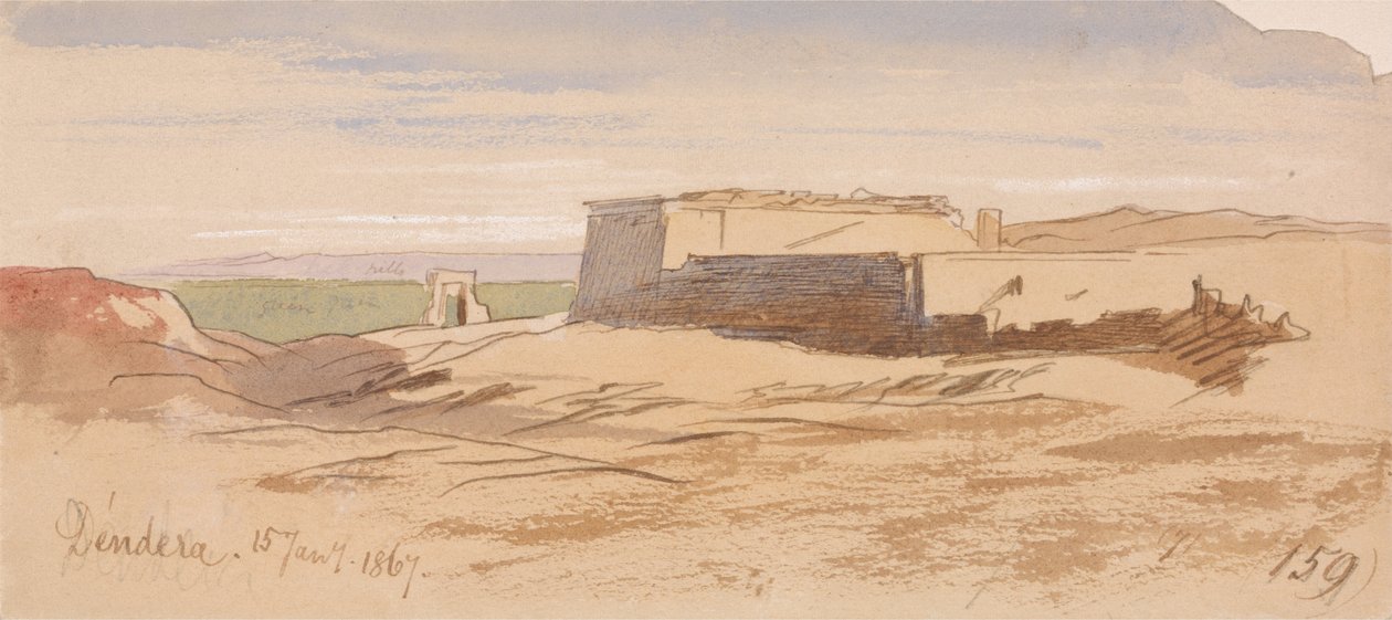 Dendera - Edward Lear