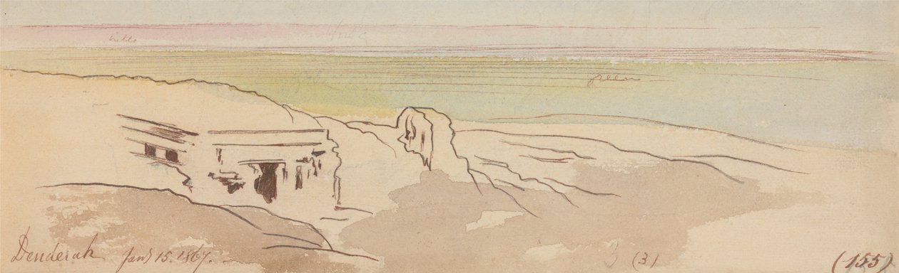 Dendera, 15 janvier 1867 (155) - Edward Lear