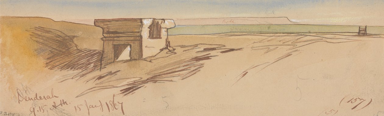 Dendera, 9 h 15, 15 janvier 1867 (157) - Edward Lear