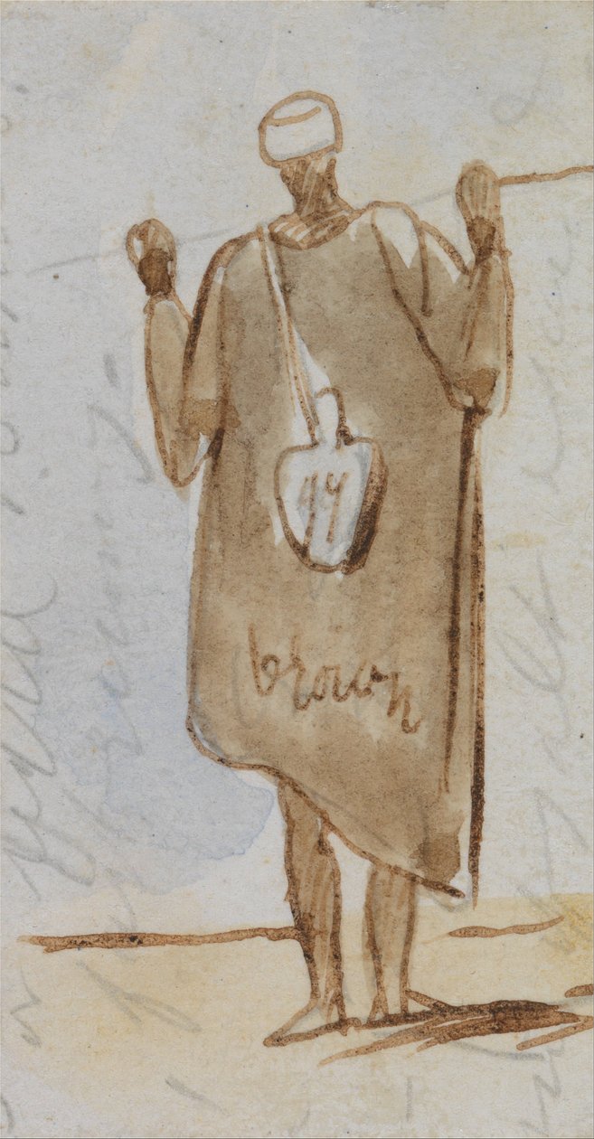Homme égyptien - Edward Lear