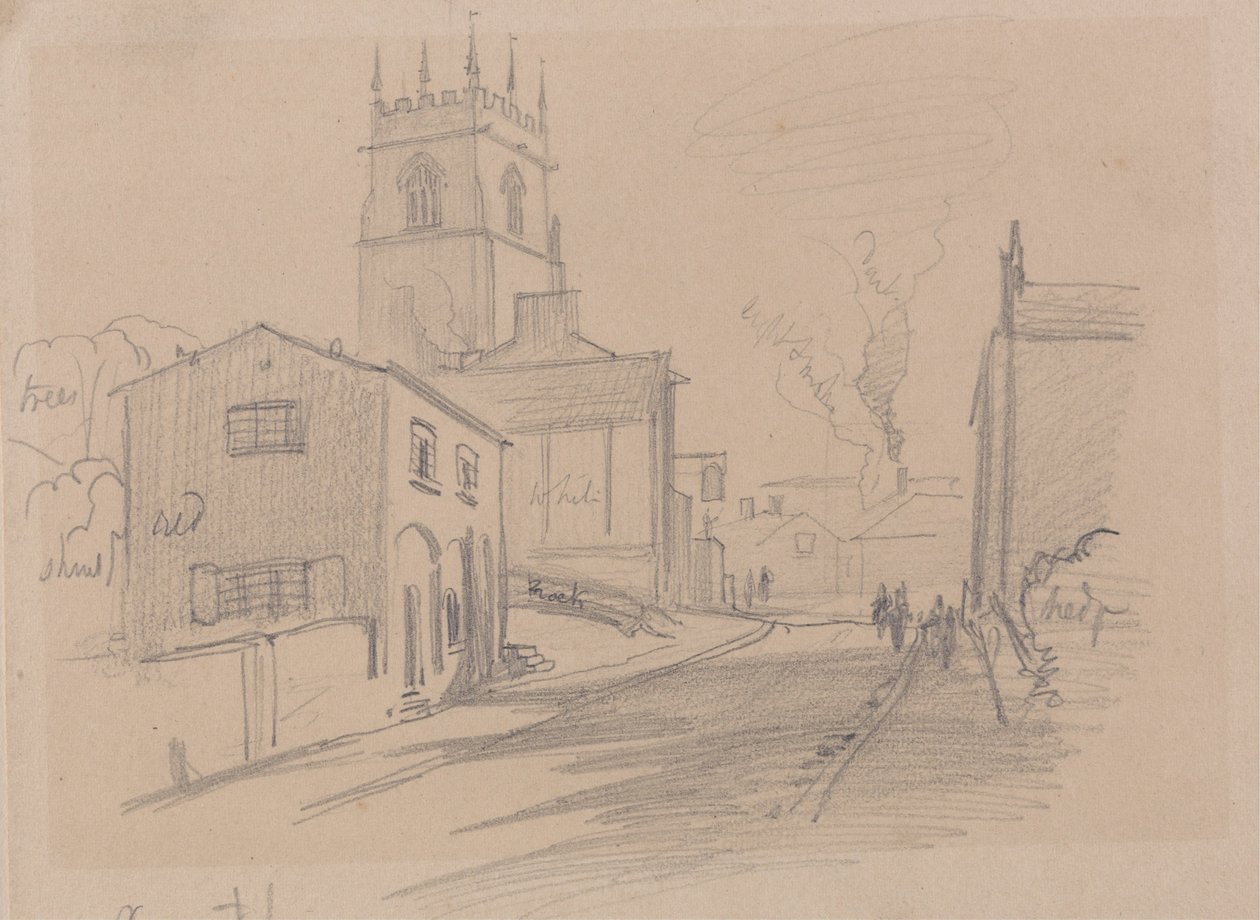 Ville de campagne anglaise - Edward Lear