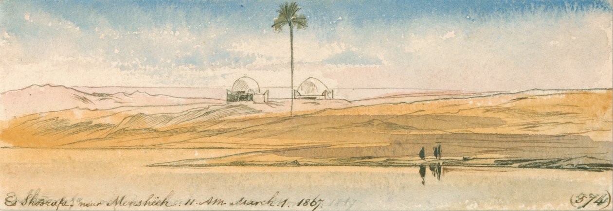 Es Shoorafa, près de Mensheeh - Edward Lear