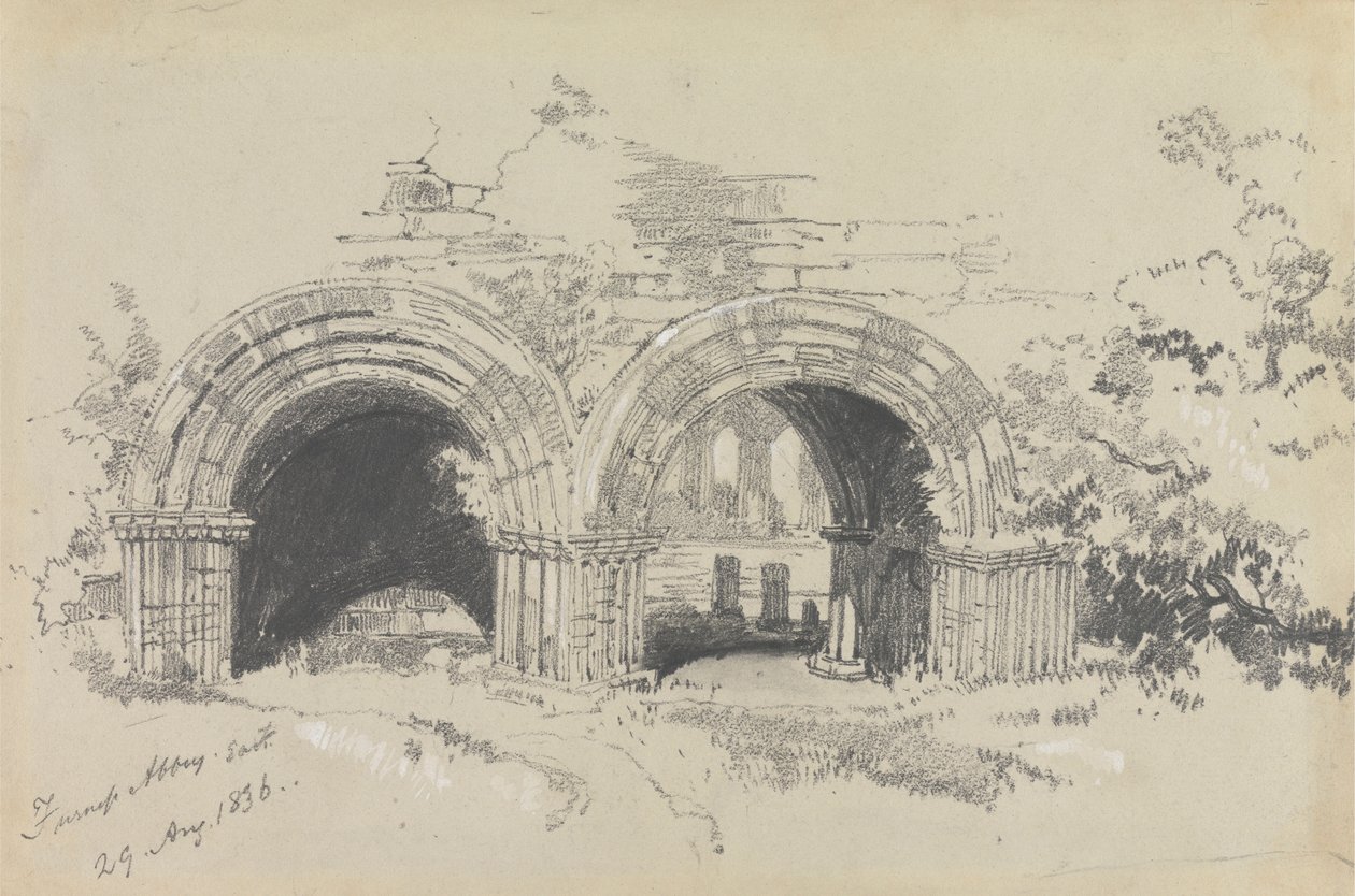 Abbaye de Furness Est, 29 août 1836 - Edward Lear