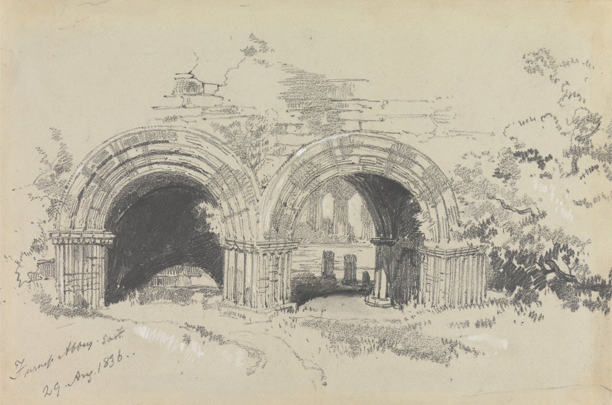 Abbaye de Furness Est, 29 août 1836 - Edward Lear