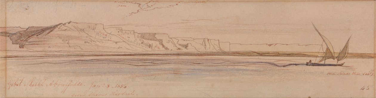 Gebel Sheikh Abu Fodde - Edward Lear
