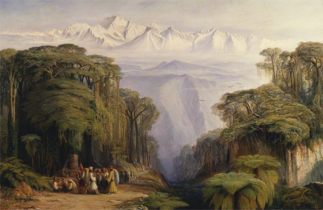 Kangchenjunga depuis Darjeeling - Edward Lear