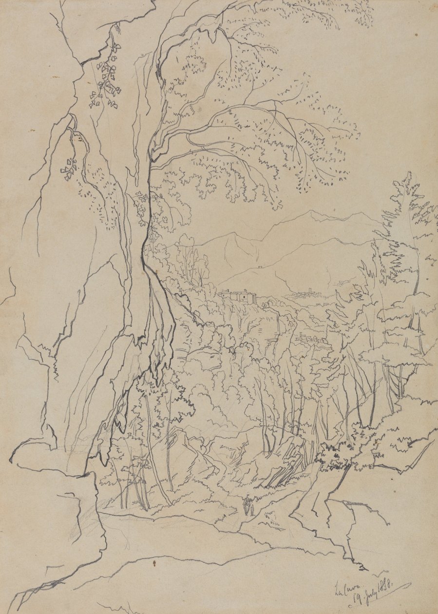 La Cava, 19 juillet 1838 - Edward Lear