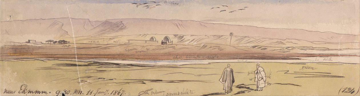 Près de Ekhmim - Edward Lear